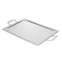 APS Stainless Steel Rectangular Handled Service Tray 600mm