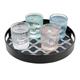 Olympia Kristallon PC Round Non Slip Tray with Handles 300mm