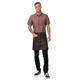 Chef Works Urban Wet Look Boulder Half Bistro Apron Brown Black