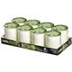 Bolsius Star Light Clear Glass Candle Jars (8 Pack)