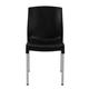 Stacking Bistro Side Chairs Black (4 pack)