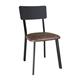 Bolero Metal & PU Side Chairs Vintage Mocha (4 Pack)