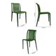 Bolero Verona Café Chairs Forest Green (2 pack)