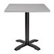 Bolero Aluminium Square Table Top Light Grey 700mm