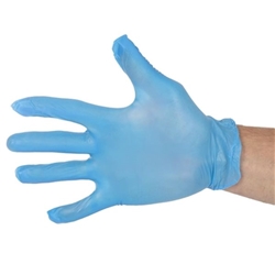Hygiplas Powder-Free Vinyl Gloves Blue Medium (100 pack)