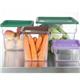 Hygiplas Square Food Storage Container Lid Purple Medium
