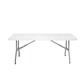 Bolero PE Rectangular Folding Table White 6ft (Single)