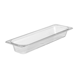 Cambro Camwear Long Clear Food Pan 1/2 X 2"