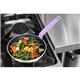 Hygiplas Aluminium Non-Stick Teflon Platinum Plus Frying Pan with Purple Handle 24cm
