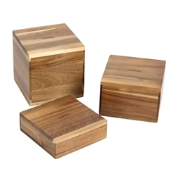 Olympia Acacia Riser Blocks 50/100/150(H)mm (Set of 3)