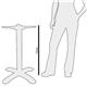 Bolero Stainless Steel Square Table Base