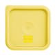 Hygiplas Square Food Storage Container Lid Yellow Small