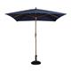 Bolero Square Double Pulley Parasol 2.5m Diameter Navy Blue
