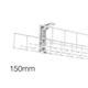Cable Basket - Black (1550x100x50mm f/w 2 no. mounting brackets)