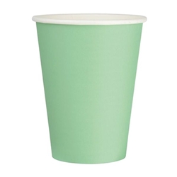 Fiesta Recyclable Single Wall Takeaway Coffee Cups Turquoise 340ml (50 Pack)
