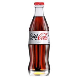 Coca Cola Diet Coke Glass Bottles (24 x 330ml)
