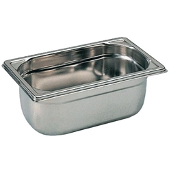 Matfer Bourgeat Stainless Steel 1/4 Gastronorm Tray 150mm