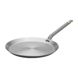 De Buyer Mineral B Steel Round Pancake Pan 30cm