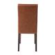 Bolero Faux Leather Dining Chair Antique Tan (2 Pack)