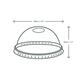 Vegware Compostable Cold Cup Domed Lids 340ml / 12oz and 455ml / 16oz (1000 pack)