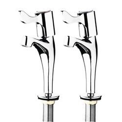 Vogue Basin Pillar Lever Taps (2 Pack)