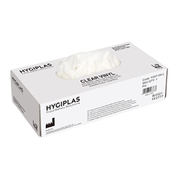 Vogue Powder-Free Vinyl Gloves Clear Large (100 pack)