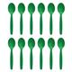 Olympia Kristallon Polypropylene Spoons Green (12 pack)