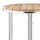 Bolero Round Ash and Aluminium Table 600mm