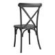 Bolero Manhattan Cross-Back Resin Chairs Black (4 Pack)