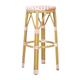 Bolero Parisian Style PE Rattan Bar Stools Coral (2 Pack)