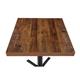 Bolero Pre-Drilled Square Table Top Urban Dark 700mm