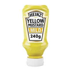 Heinz Table Top Yellow Mustard Mild 220ml (8 Pack)