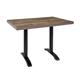 Bolero Pre-Drilled Rectangular Table Top Urban Dark 1100(W) x 700(D)mm