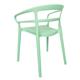 Bolero Mateo Café Chairs Mint Green (2 pack)