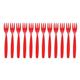 Olympia Kristallon Polypropylene Forks Red (12 Pack)