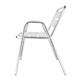 Bolero Aluminium Stacking Chairs Arched Arms (4 Pack)