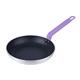Hygiplas Aluminium Non-Stick Teflon Platinum Plus Frying Pan with Purple Handle 24cm