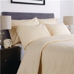Mitre Comfort Percale Fitted Sheet Oatmeal Single
