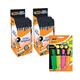 Bic Cristal Ballpoint Pen Medium Black (Pack of 50) 837363 x2 - FREE Bic Highlighters