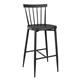 Bolero Windsor Aluminium Black High Stools (2 Pack)