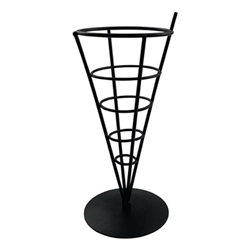 Beaumont Wire French Fry Cone Black