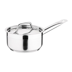 CaterBase Stainless Steel Saucepan With Lid 14cm
