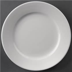 Olympia Athena Wide Rimmed Plates 165mm/6 1/2" White (12 Pack)
