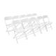 Bolero PP Folding Chairs White (10 pack)