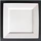 Olympia Lumina Square Plates White 265mm (4 pack)