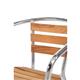 Bolero Aluminium and Ash Chairs (4 pack)
