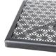 Bolero Black Steel Patterned Square Bistro Table 700mm
