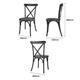 Bolero Manhattan Cross-Back Resin Chairs Black (4 Pack)
