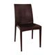 Bolero PP Rattan Bistro Side Chairs Brown (4 Pack)