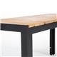 Bolero Rectangular Steel and Acacia Benches 1000mm (2 pack)